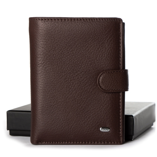 Кошелек Classic Мужской кожа DR. BOND M1 coffee