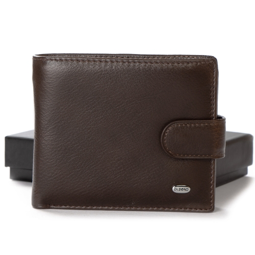 Гаманець шкіряний Чоловічий Classic DR. BOND M4 coffee