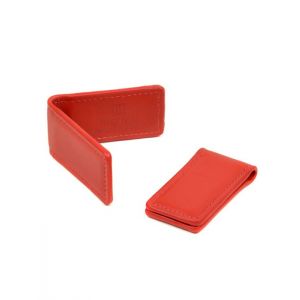 Кошелек Зажим для денег кожа BRETTON Clip red Распродажа