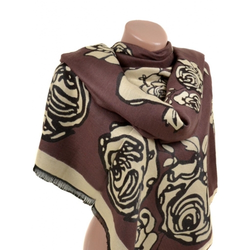 Палантин кашемир SL 32061 brown