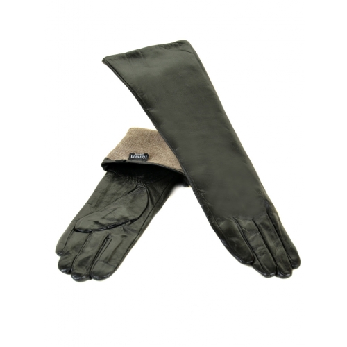 Перчатка Женская кожа F25/17 40см мод2 black шерсть Распродажа Перчатка Женская кожа F25/17 40см мод2 black шерсть Распродажа