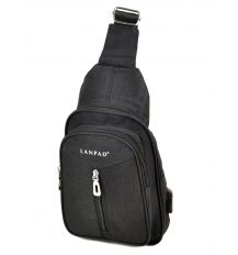 Сумка Мужская На Плечо нейлон Lanpad 01802 black Сумка Мужская На Плечо нейлон Lanpad 01802 black