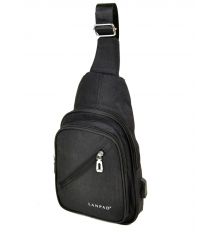 Сумка Мужская На Плечо нейлон Lanpad 01801 black Сумка Мужская На Плечо нейлон Lanpad 01801 black