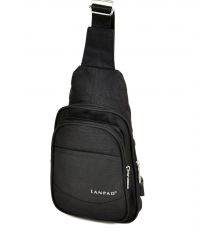 Сумка Мужская На Плечо нейлон Lanpad 01811 black Сумка Мужская На Плечо нейлон Lanpad 01811 black