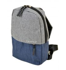 Сумка Мужская На Плечо нейлон Lanpad 01809 grey-blue Сумка Мужская На Плечо нейлон Lanpad 01809 grey-blue
