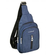 Сумка Мужская На Плечо нейлон Lanpad 01802 blue Сумка Мужская На Плечо нейлон Lanpad 01802 blue