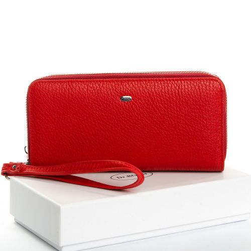 Красный кошелек женский кожаный DR. BOND W39-3 red