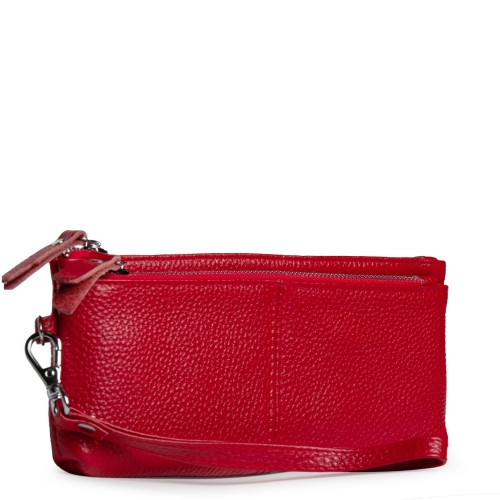 Косметичка шкіряна A-00276 red
