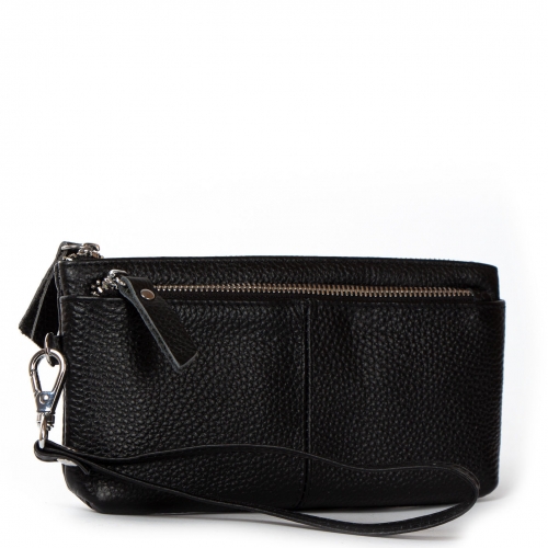 Косметичка кожа A-00276 black