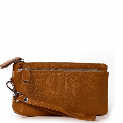 Косметичка шкіряна A-00276 l.brown