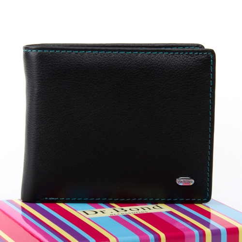Кошелек Rainbow Женский кожа DR. BOND WRS-6 black Распродажа