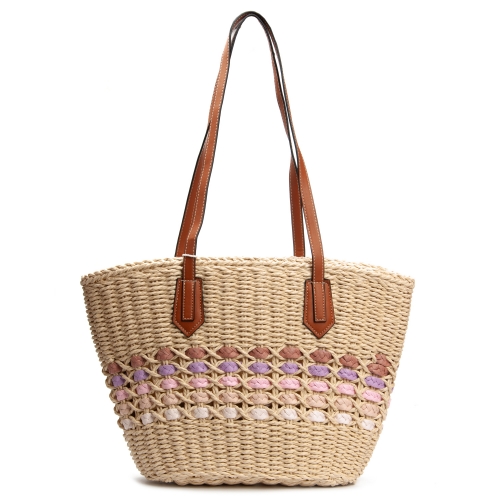 Сумка Женская Плетеная PODIUM 6150 beige pink