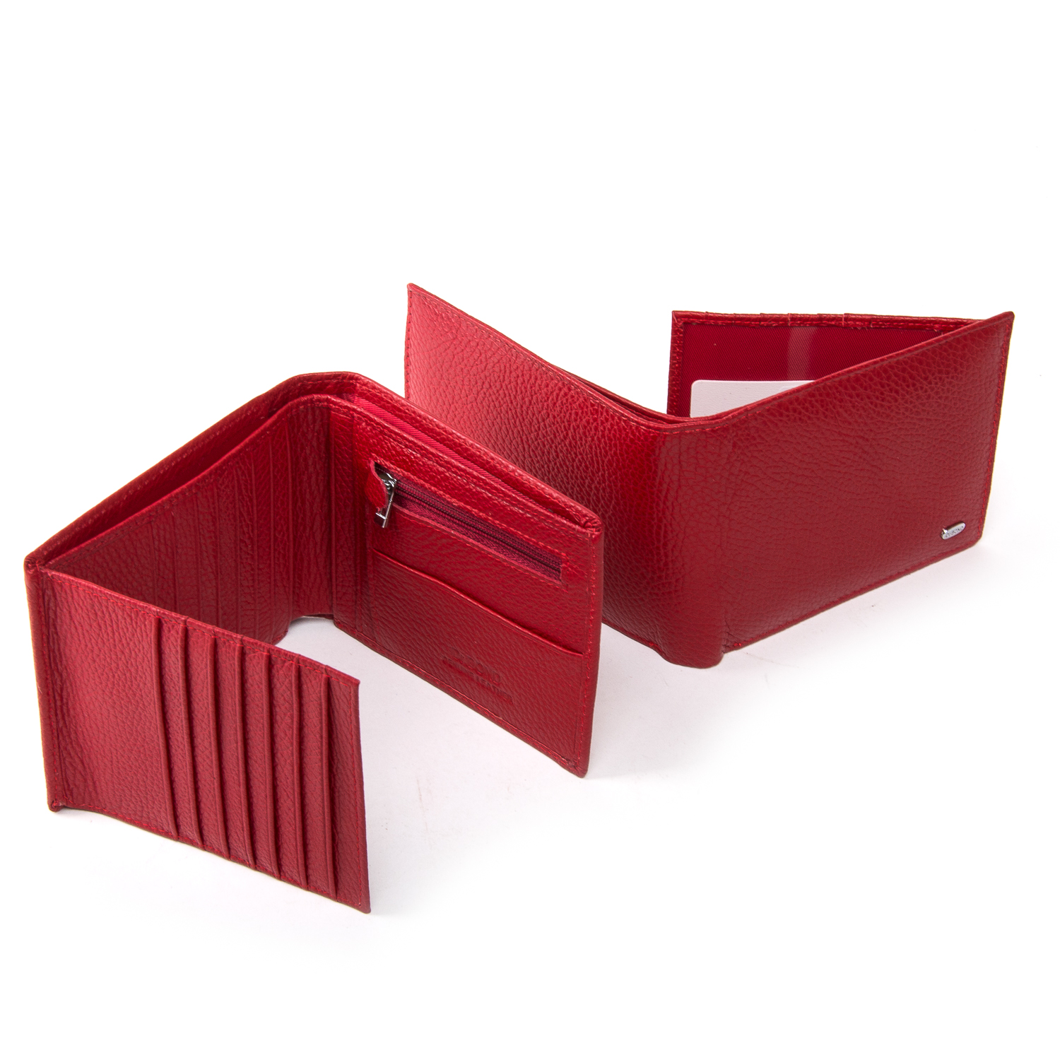 Красный женский кошелек кожаный DR. BOND WN-7-1 red