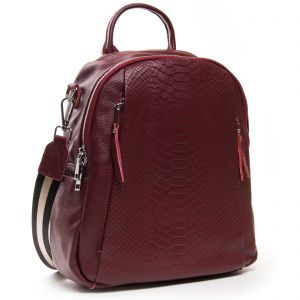 Сумка Женская Рюкзак кожа ALEX RAI 8907-9 wine-red