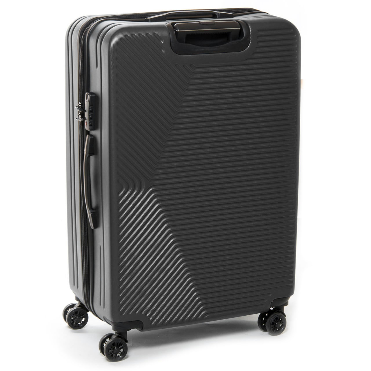 Дорожня валіза комплект 3 в 1 темно-сірий пластик 804 dark-grey