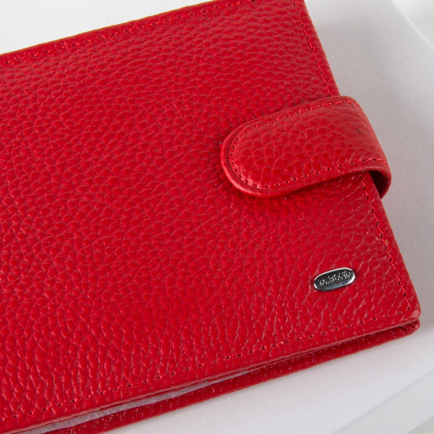 Шкіряний гаманець жіночий червоний DR. BOND WN-7 red