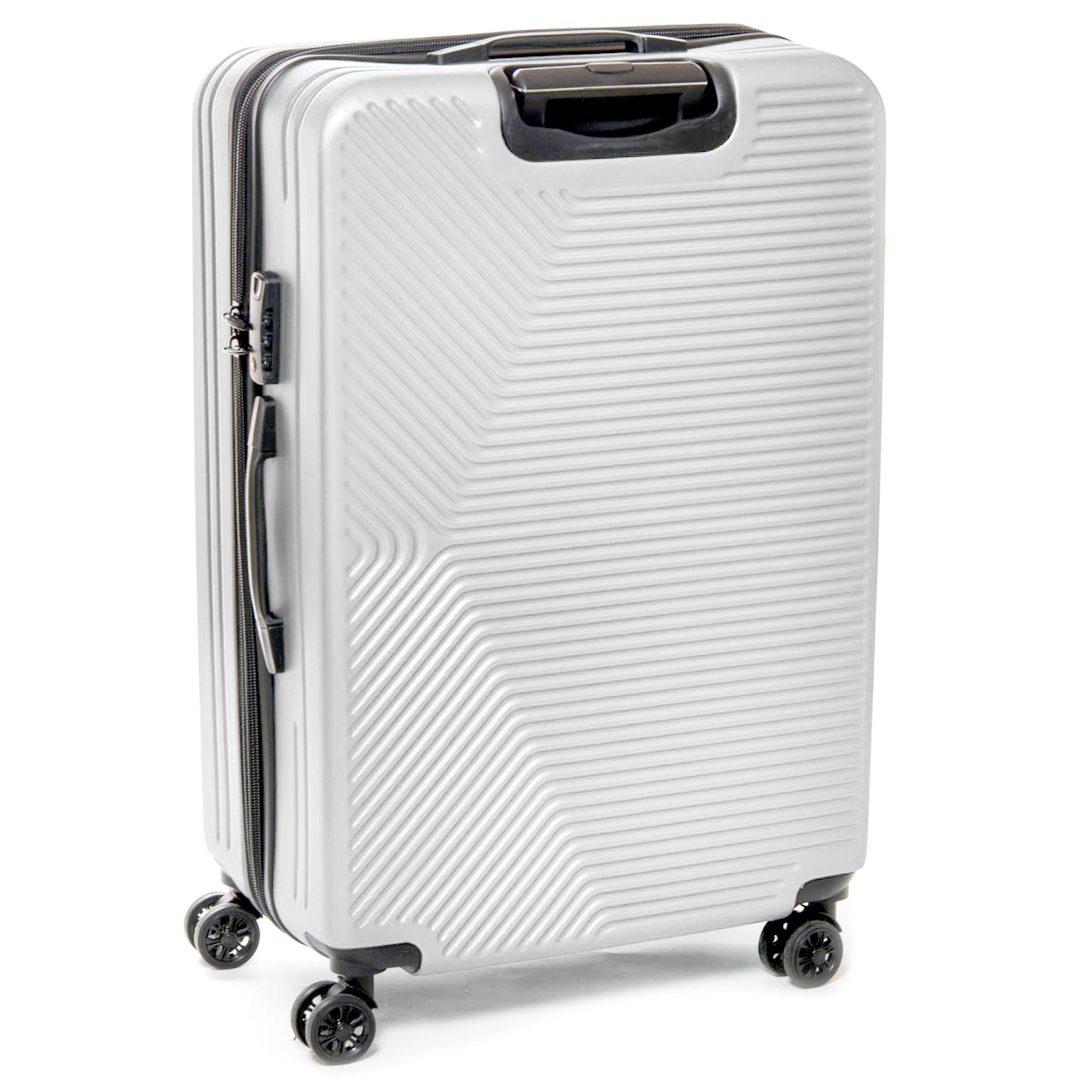 Белый большой дорожный чемодан комплект 3 в 1 804 white