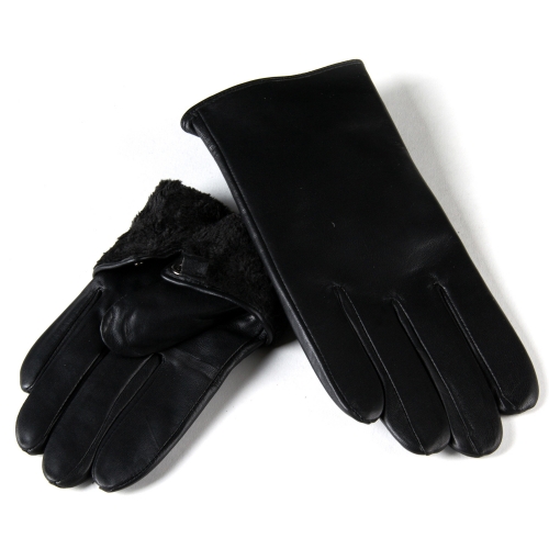 Перчатка Мужская кожа Paidi 231-2 black плюш