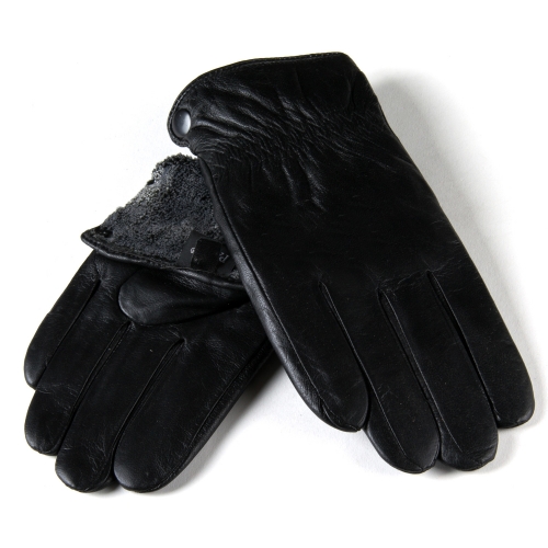 Перчатка Мужская кожа Paidi 62-1 black махра