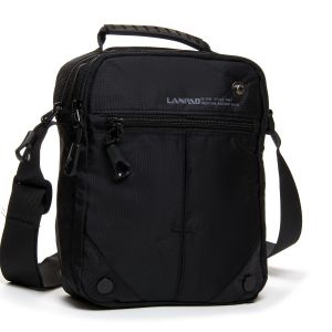 Сумка чоловіча планшет нейлон Lanpad 28670 black