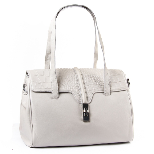 Сумка Женская Классическая кожа PODIUM P8 8796-9 light-grey