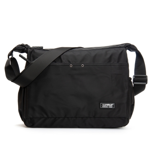 Сумка Мужская На Плечо нейлон Lanpad 8376 black почтальон