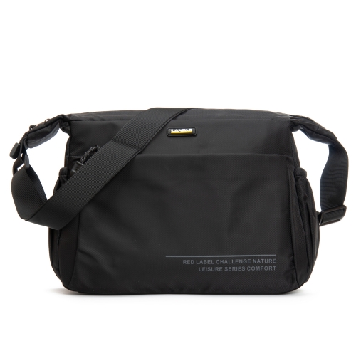 Сумка Мужская На Плечо нейлон Lanpad 8620 black почтальон
