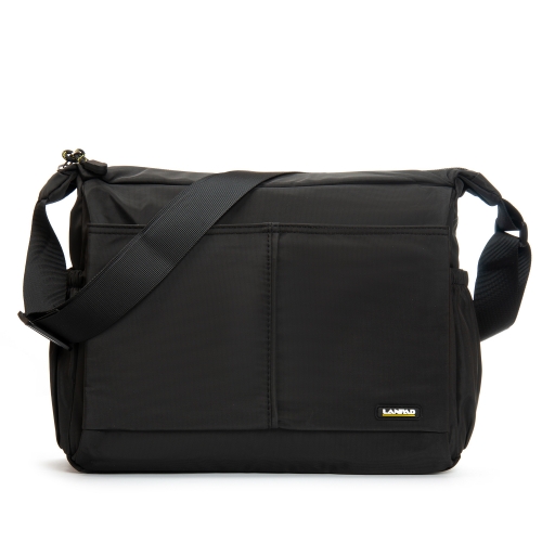 Сумка Мужская На Плечо нейлон Lanpad 8652 black почтальон