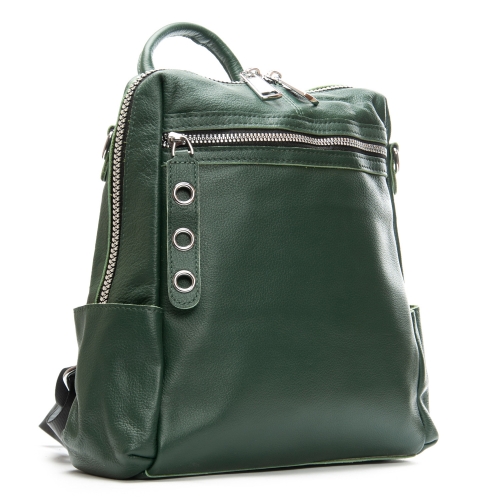 Сумка Женская Рюкзак кожа ALEX RAI 8781-9 green