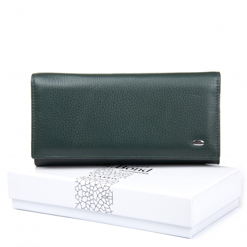 Кошелек Classic Женский кожа DR. BOND W501-2 green