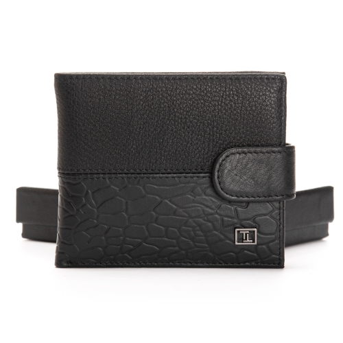 Кошелек BE Мужской кожа BRETTON 208V-L1 black mix