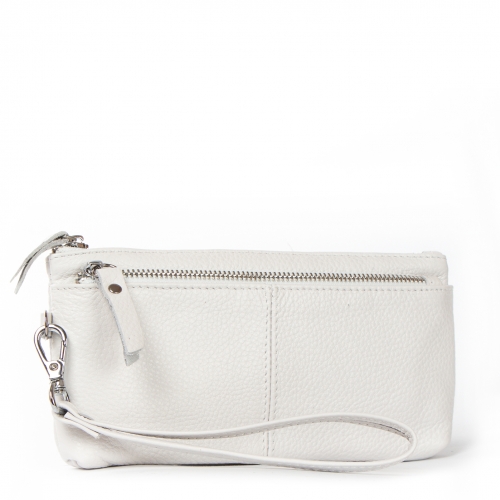 Косметичка шкіряна A-00276 white