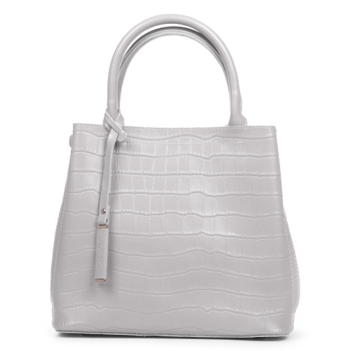 Сумка Шкіряна Жіноча Класична ALEX RAI 1546-1 l.grey