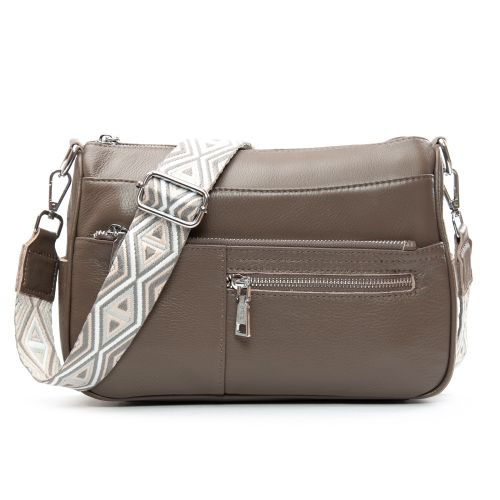 Сумка Шкіряна Жіноча Класична ALEX RAI 2041-9 khaki