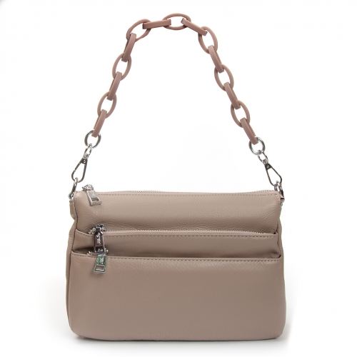 Сумка Шкіряна Жіноча Класична ALEX RAI 3011 light khaki