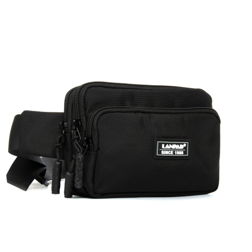 Сумка Мужская На пояс нейлон Lanpad 35007 black