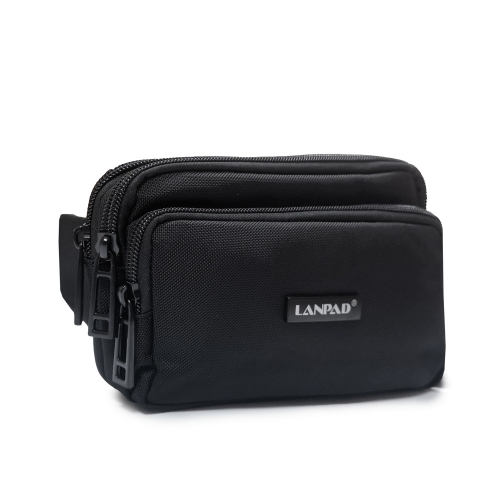 Сумка Мужская На пояс нейлон Lanpad 35007 black