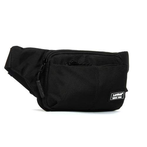 Сумка Мужская На пояс нейлон Lanpad 35008 black