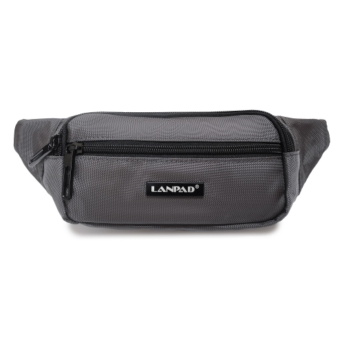 Сумка Мужская На пояс нейлон Lanpad 37012 gray