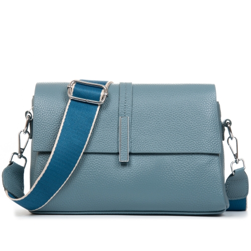 Сумка Женская Классическая кожа ALEX RAI 77001 l.blue
