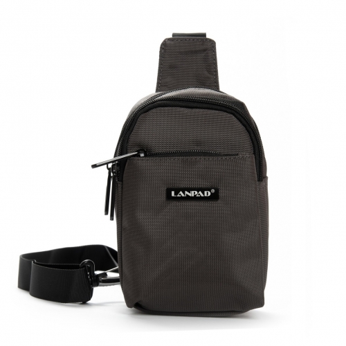 Сумка Чоловіча на плече нейлон Lanpad 0929 gray