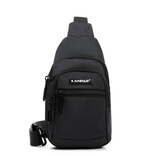 Сумка Мужская На Плечо нейлон Lanpad 65365 black