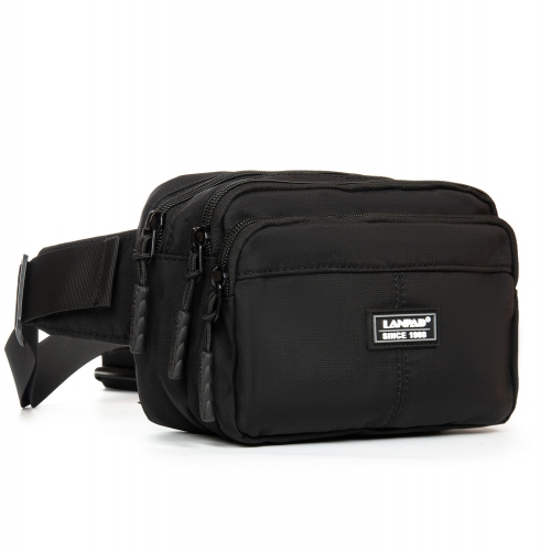 Сумка Чоловіча На пояс нейлон Lanpad A63749 black