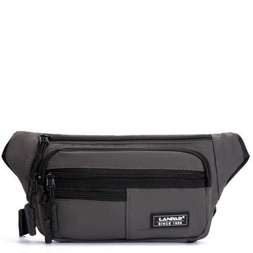 Сумка Мужская На пояс нейлон Lanpad A83033 grey