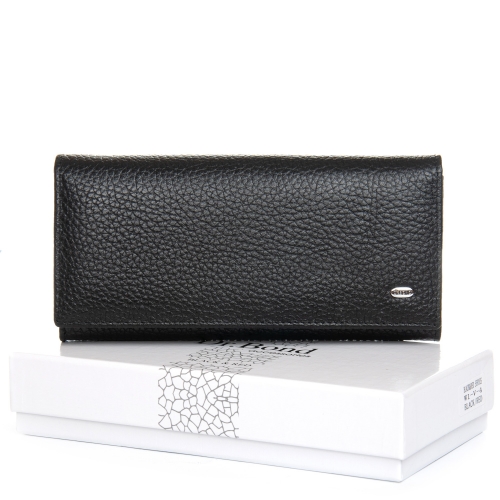 Гаманець BR Жіночий шкіряний DR. BOND W1-V-4 black-red