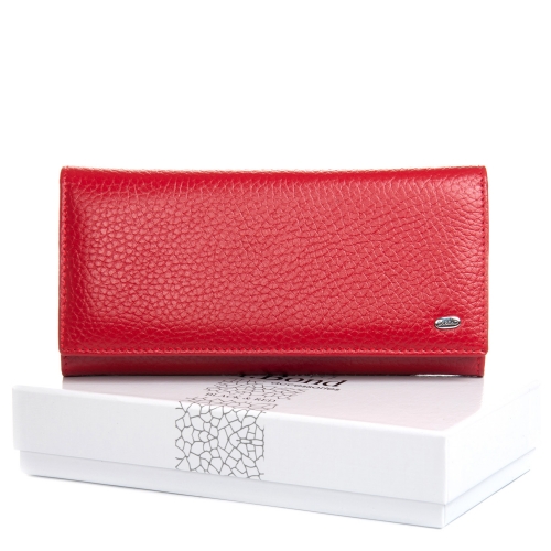 Кошелек BR Женский кожа DR. BOND W501-4 red-black