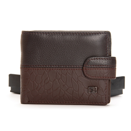 Кошелек BE Мужской кожа BRETTON 208-L0611 brown mix