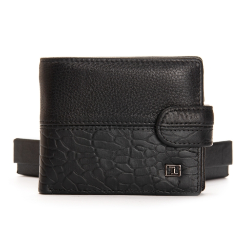 Кошелек BE Мужской кожа BRETTON 208-L0613 black mix