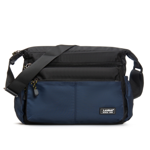Сумка Мужская На Плечо нейлон Lanpad 8649 blue почтальон