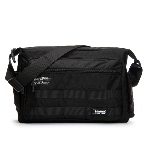 Сумка Мужская На Плечо нейлон Lanpad 98217 black почтальон